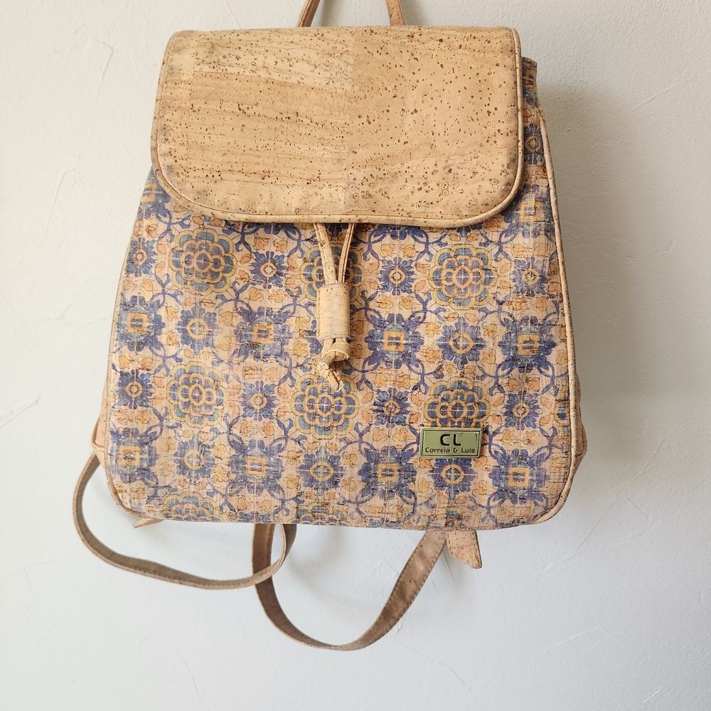 Cork and Canvas Floral Backpack